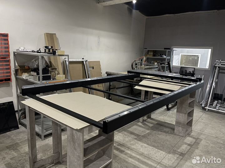 Стол для выравнивания слэбов. Каретка для фрезера