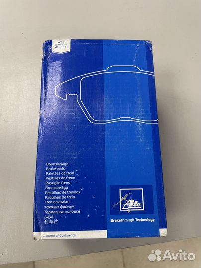 Колодки тормозные дисковые, комплект ATE