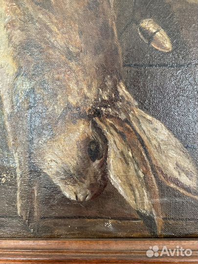 Антикварная картина Франция 1879 г