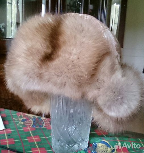 Шапочка с соболем