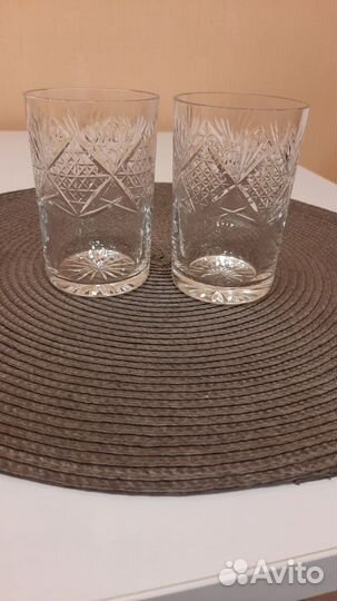 Подстаканники СССР с хрустальными стаканами