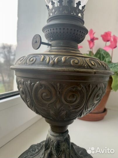 Немецкая керосиновая лампа винтаж