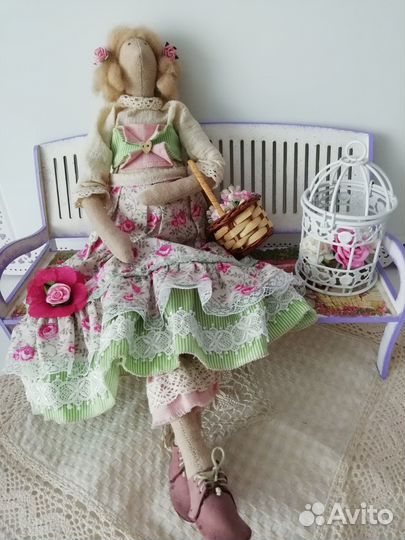 Интерьерная кукла Тильда в стиле бохо