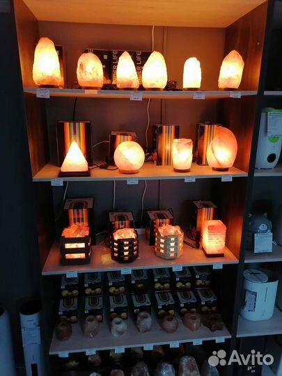 Солевые лампы из гималайской соли