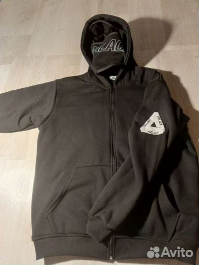 Зип худи Palace черное