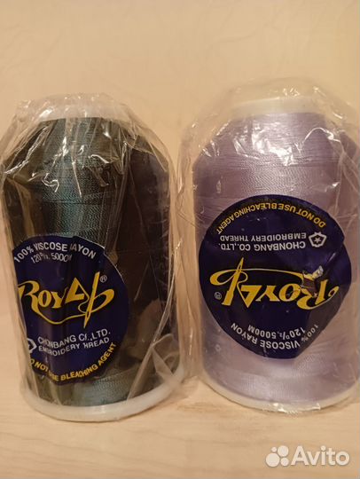 Нитки в бабинах для вышивания