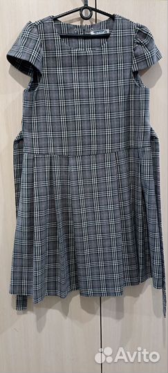 Сарафан школьный 152-76, клетка