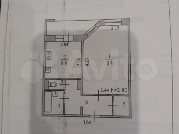 1-к. квартира, 40,7 м², 6/9 эт.