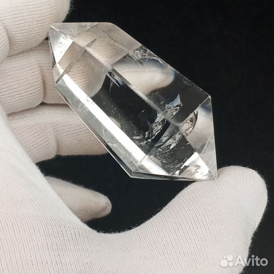 Горный хрусталь двухголовик кристалл