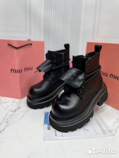 Ботинки зимние женские miu miu