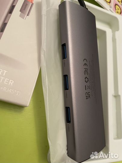 Type-c hab baseus 8 в 1 для Macbook