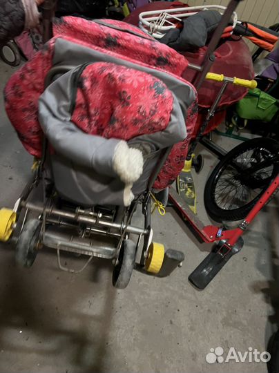 Санки коляска nika в хоршем состояниии