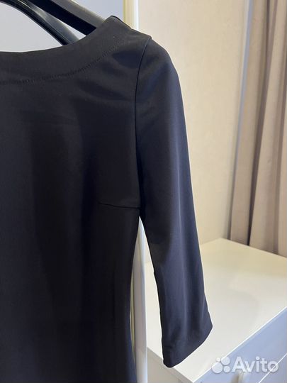 Вечернее черное платье 44