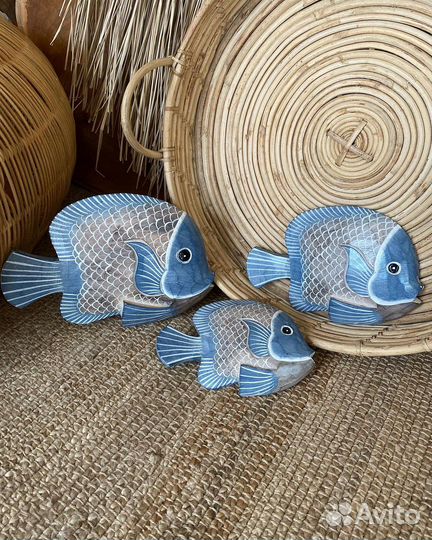 Настенный декор набор рыб