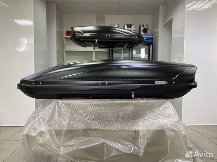 Автобокс Voyage 520л 205см цвет Черный матовый