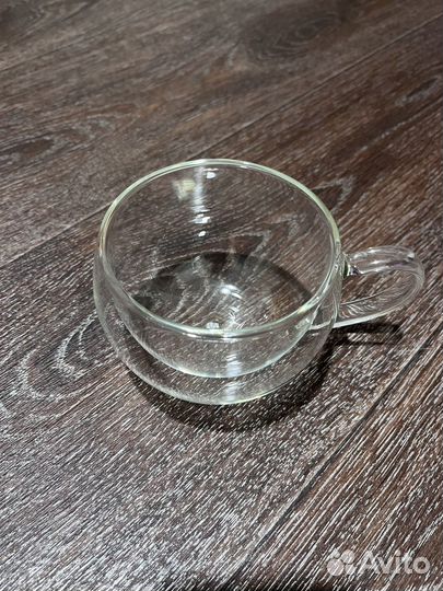 Кружка с двойным дном стеклянная Walmer
