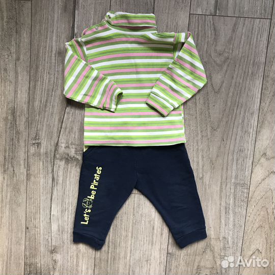 Комплект вещей на мальчика 74 штаны кофта