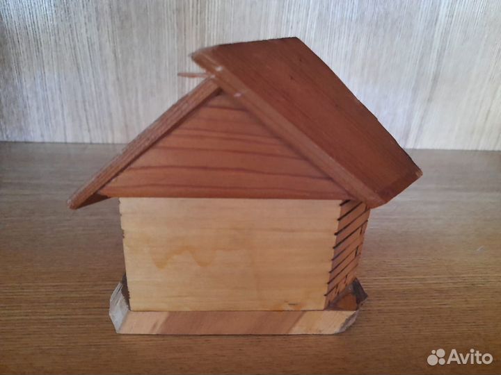 Деревянный домик. Сувенир СССР. Ручная работа