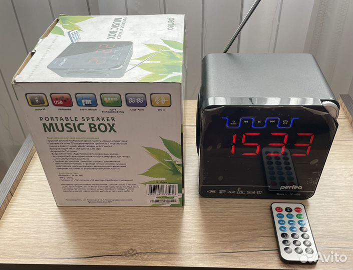 Будильник, радио, колонка, usb, sd-карта