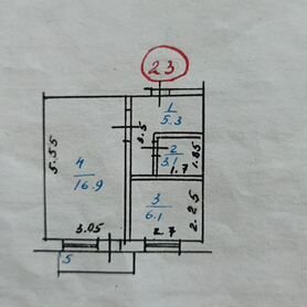 1-к. квартира, 31,4 м², 3/5 эт.