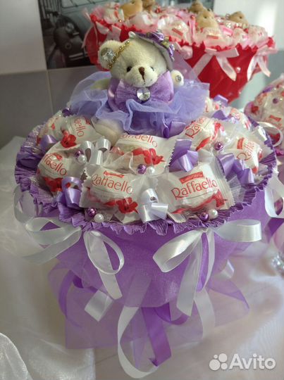 Съедобные букеты из конфет