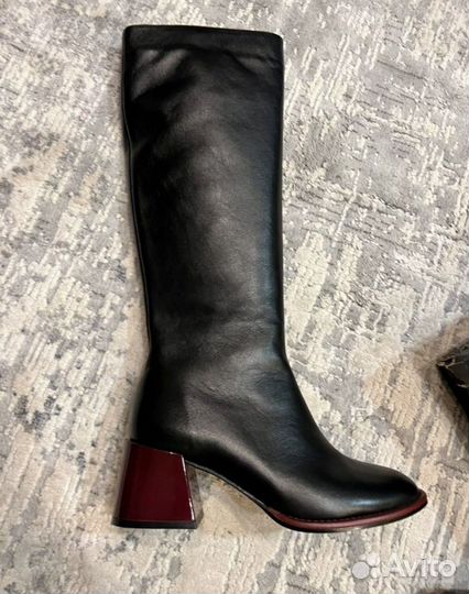 Сапоги кожаные женские демисезонные новые