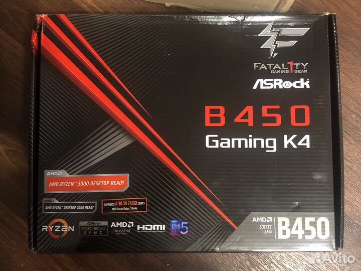 Материнская плата ASRock B450 gaming K4 (AM4, ATX)
