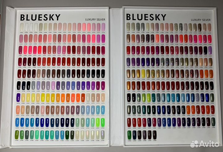 Книжка палитра гель лаков Bluesky