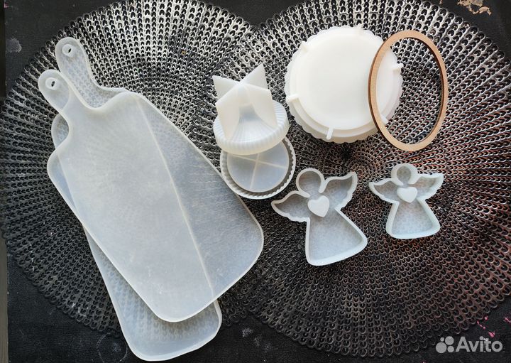 Силиконовые формы для гипса, бетона и смолы