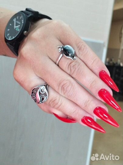 Маникюр наращивание ногтей