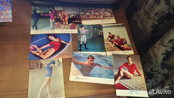 Открытки Собаки, Спортсмены СССР, Шушенское