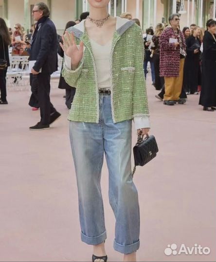 Джинсы Chanel блестящие