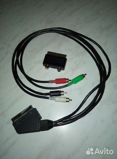 Кабель scart - 4 rca