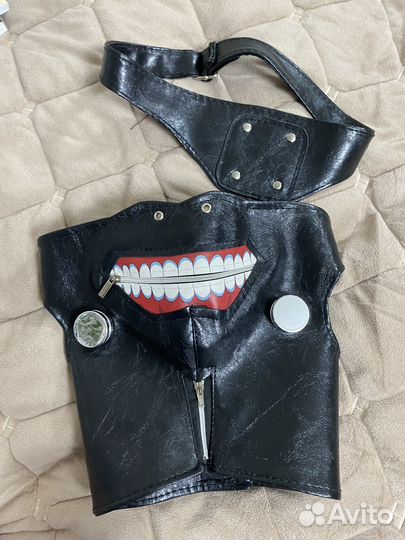 Маска косплей токийский гуль канеки кен