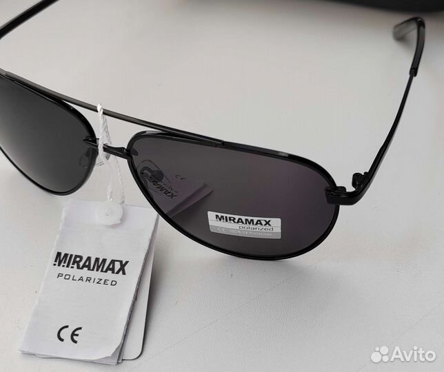 Солнцезащитные очки Aviator черные