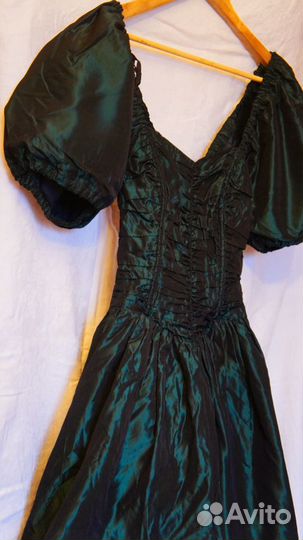 Платье винтажное вечернее женское брендовое 80-е