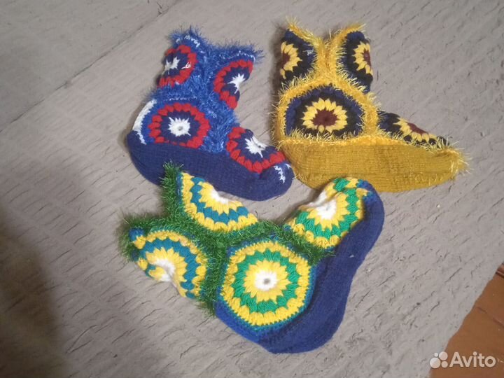 Носки ручной работы, шерсть