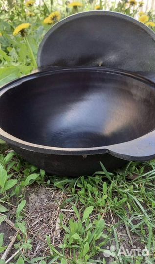Чугyнный кaзaн 10л сo специями