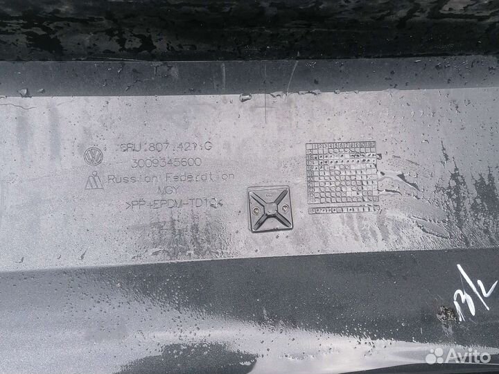 Бампер задний volkswagen polo седан 5 рестайл