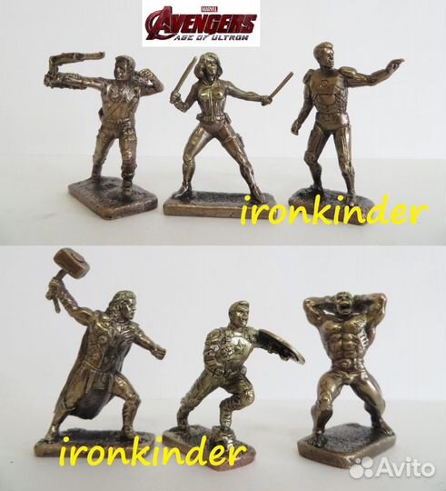 Металлические фигурки, бронза 40мм