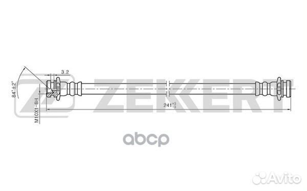 Шланг тормозной задний Chevrolet Spark (M200) 0