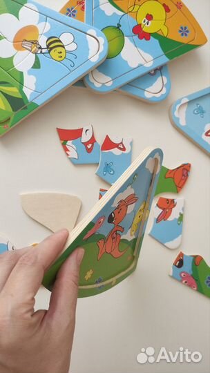 Деревянные развивающие игрушки для малышей