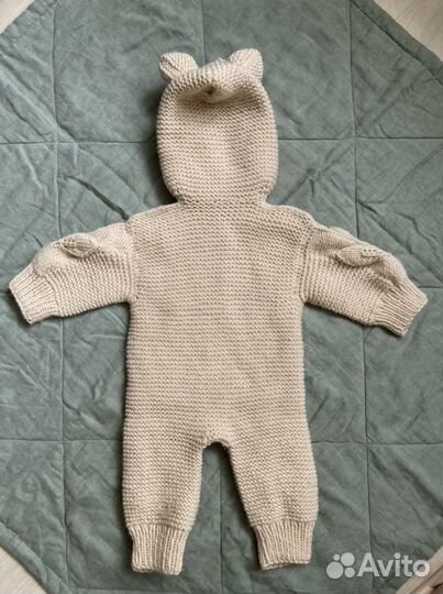 Вязаный комбинезон с 0 до 4 мес