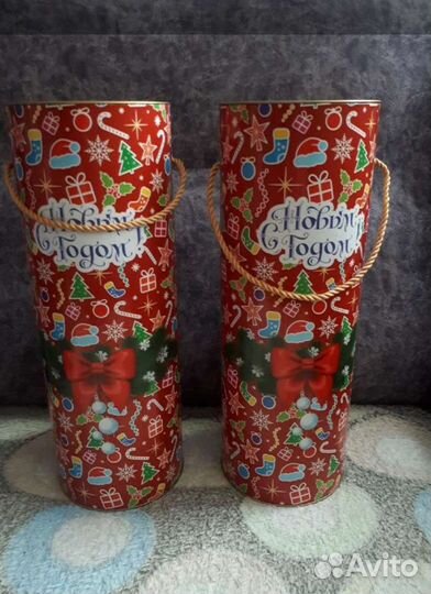 Коробка-цилиндр подарочная