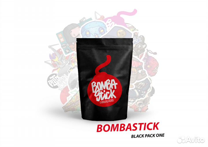 Набор стикеров Bombastick Black Pack