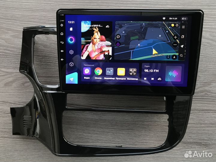 Магнитола Mitsubishi Outlander с круговым обзором