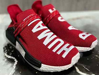 Кроссовки Adidas PW Human Race NMD Red красные