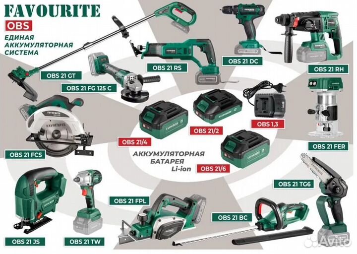 Газонокосилка аккумуляторная 21В