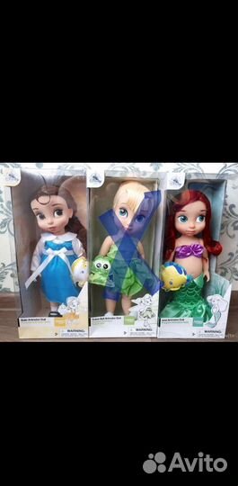 Кукла Disney animator. Ариель.Белль.Флинн