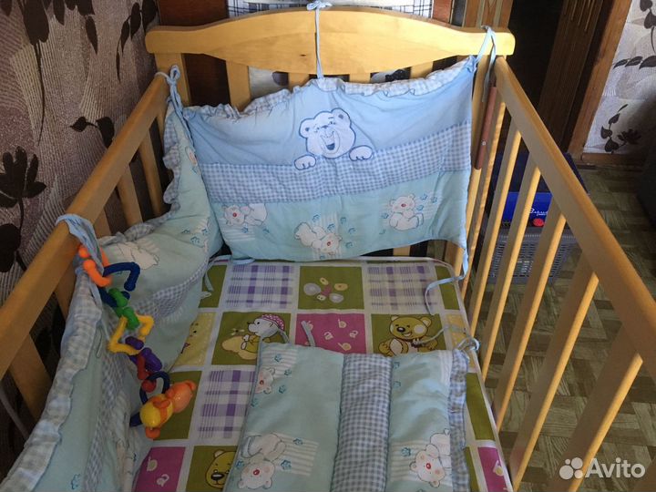 Кровать детская, качество 5+ ортопедический матрас